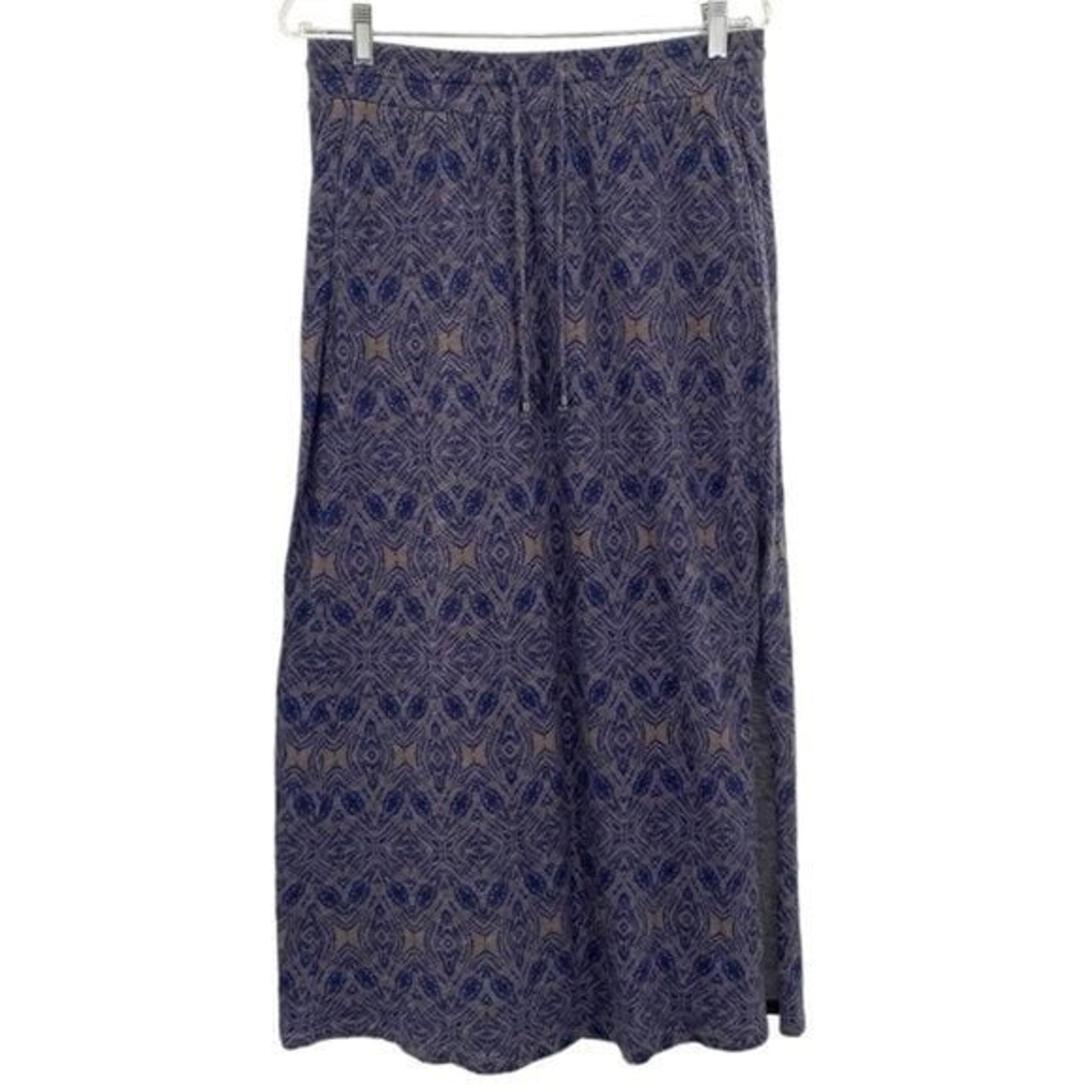Eddie Bauer Women’s Tribal Print Cotton Pull On Maxi Skirt