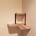 New 2-Tier Rustic Wood Wall Mounted Corner Shelf for Bedroom Storage or Decor