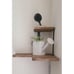 New 2-Tier Rustic Wood Wall Mounted Corner Shelf for Bedroom Storage or Decor