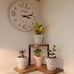 New 2-Tier Rustic Wood Wall Mounted Corner Shelf for Bedroom Storage or Decor