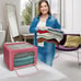 19.75 Large Storage Bag Box Foldable Stackable Organizer Bins for Clothes