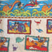 Disney VTG Mickey Minnie Caveman Dinosaur Prehistoric Bedspread Blanket 72x84”