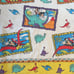 Disney VTG Mickey Minnie Caveman Dinosaur Prehistoric Bedspread Blanket 72x84”