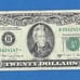 1988A 20 Federal Reserve Star Note Twenty Dollar Bill B05624147* Small Tears