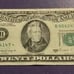 1988A 20 Federal Reserve Star Note Twenty Dollar Bill B05624147* Small Tears