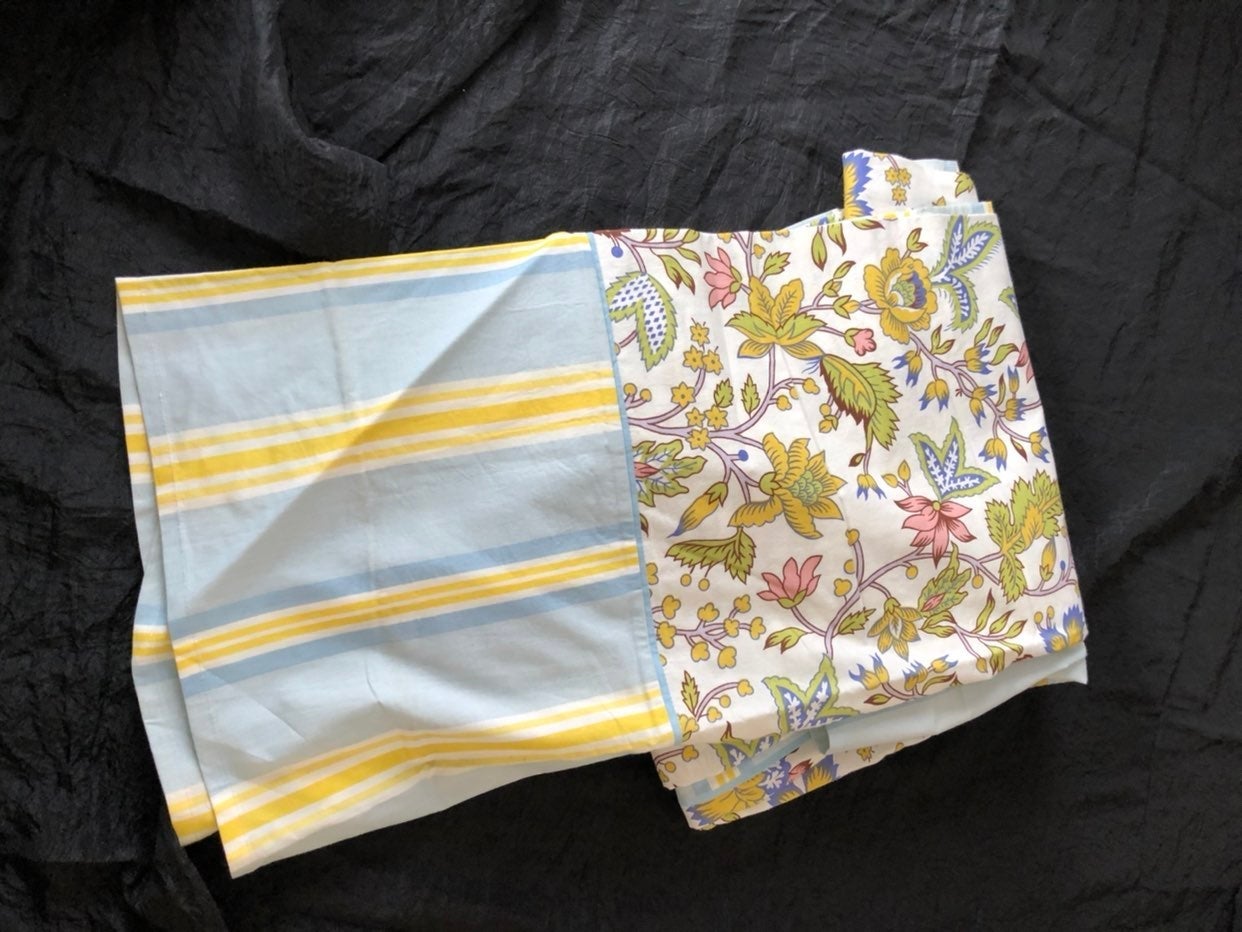 William sonoma botanical stripe tablecloth 70 x 103
