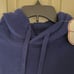 NEW Ivory Ella Womens Cozy Quilt Elephant Oversized Hoodie Sweatshirt NWT M Navy