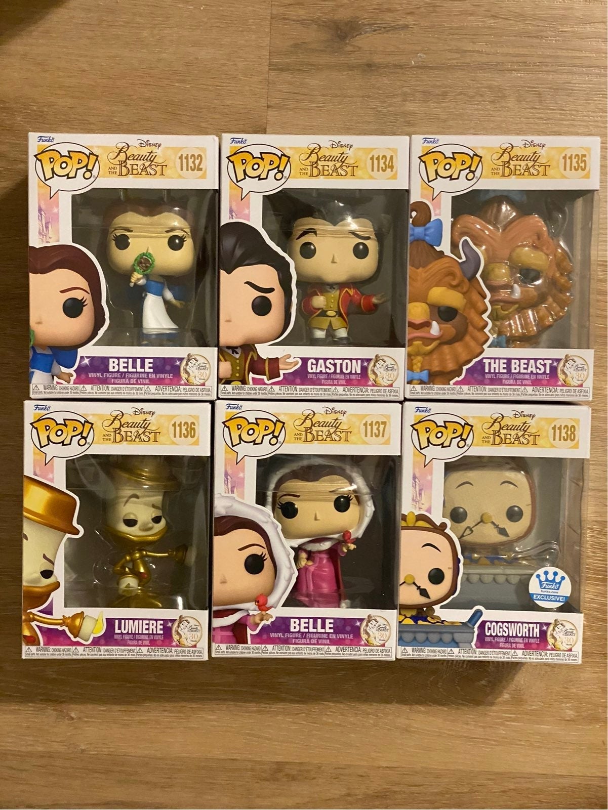 Funko Pop Lot Set of 6 Beauty & The Beast