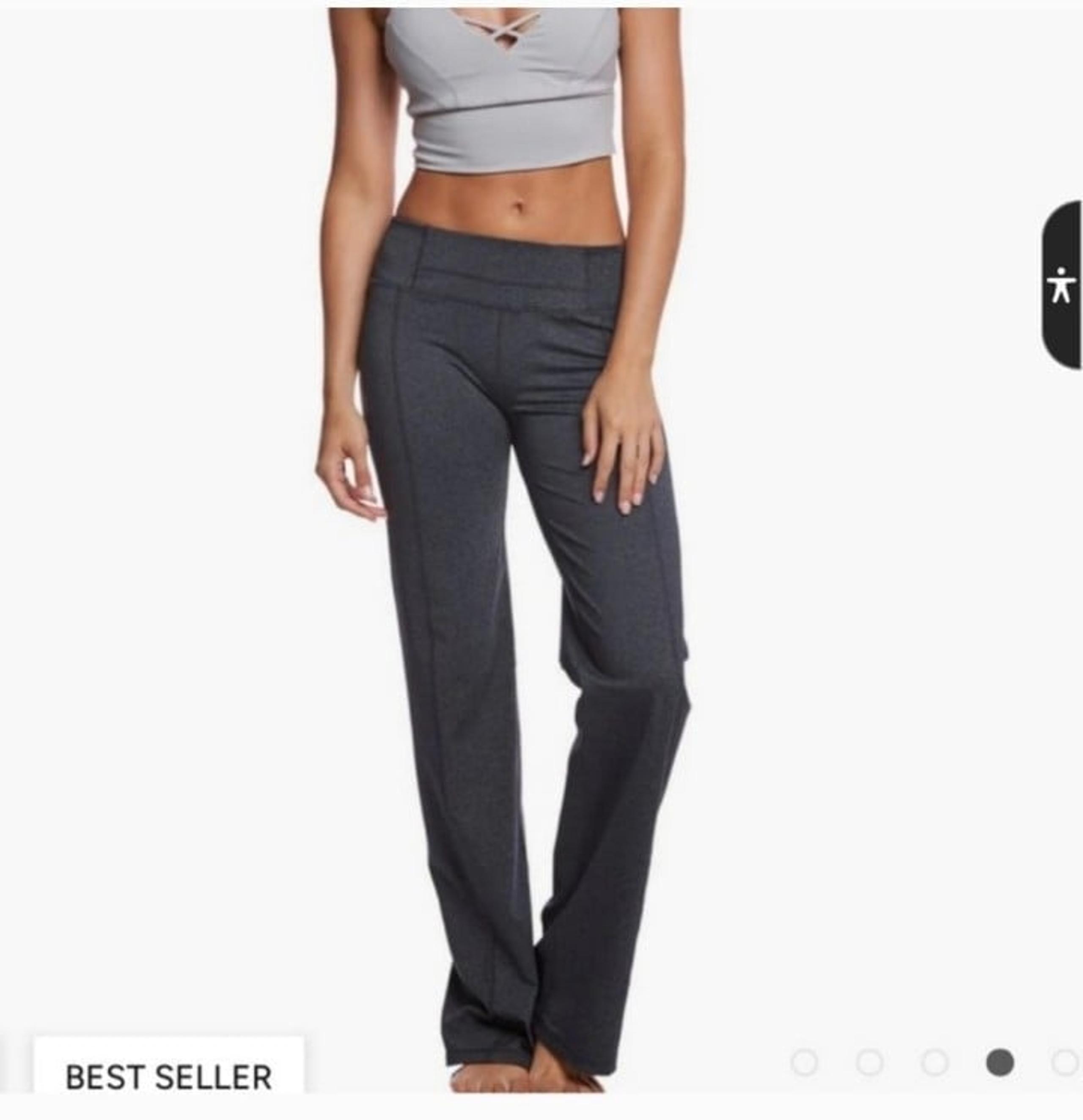 Prana Heather Gray Julia Yoga Pants Regular Inseam Size Small