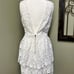 Anthropologie Endless Rose white embroidered floral vneck open back midi dress