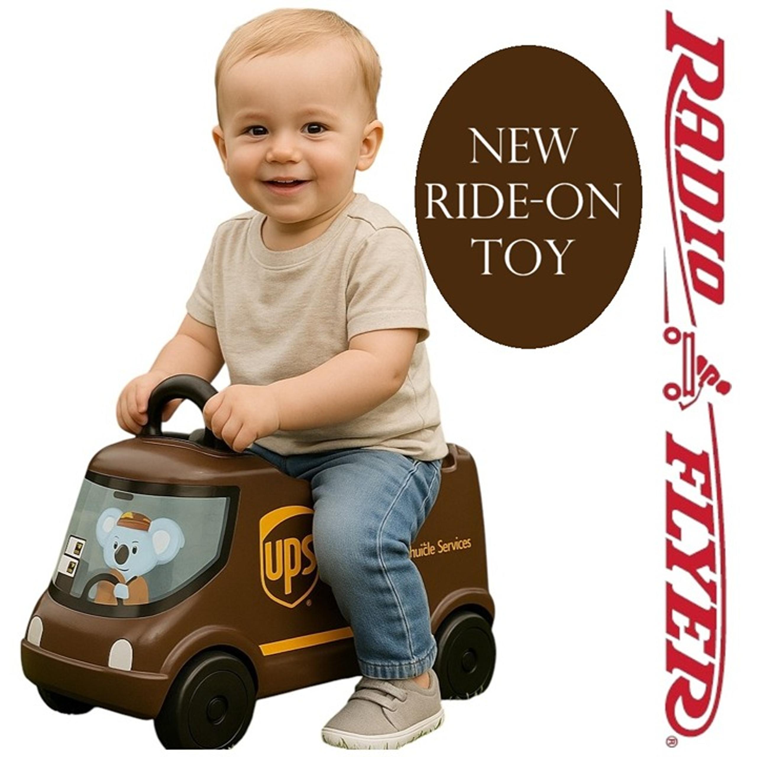 NEW Radio Flyer UPS Truck Toy Car Photoshoot Prop Photography tools props baby N