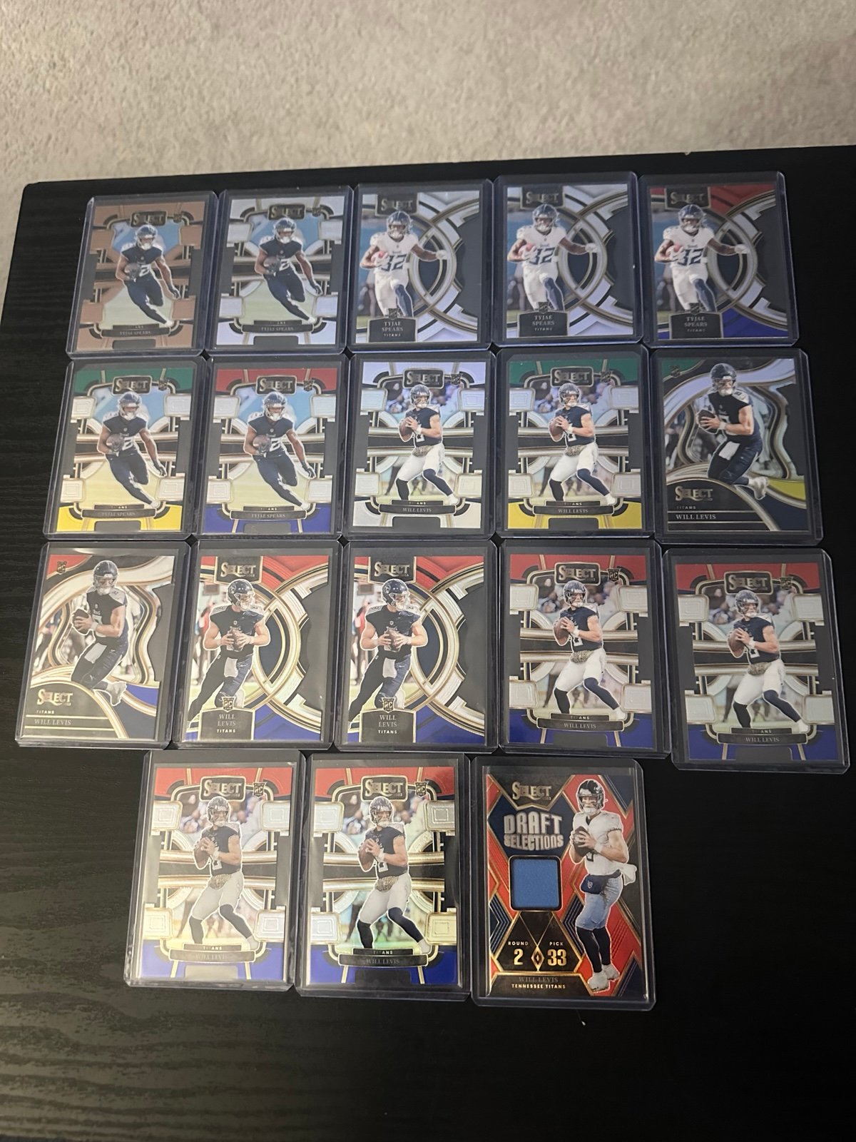 2023 select die cut rookies will Levis & Tyjae spears