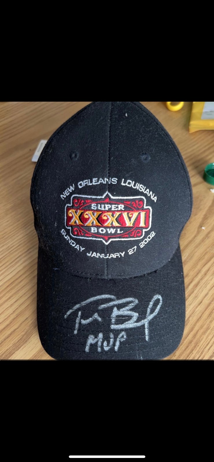Tom Brady signed Super Bowl MVP Hat