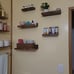 Upsimples Home Floating Shelves for Wall Décor Storage, Set of 5, Wood for Bedro