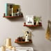 Upsimples Home Floating Shelves for Wall Décor Storage, Set of 5, Wood for Bedro