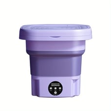Portable Mini 2.11gal Folding Automatic Washing Machine, Multi-functional