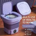 Portable Mini 2.11gal Folding Automatic Washing Machine, Multi-functional