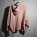 American Eagle Soft Pink Knit Hooded Sweatshirt Top Sz XXL VTG Y2K Sweater Cozy