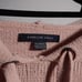 American Eagle Soft Pink Knit Hooded Sweatshirt Top Sz XXL VTG Y2K Sweater Cozy
