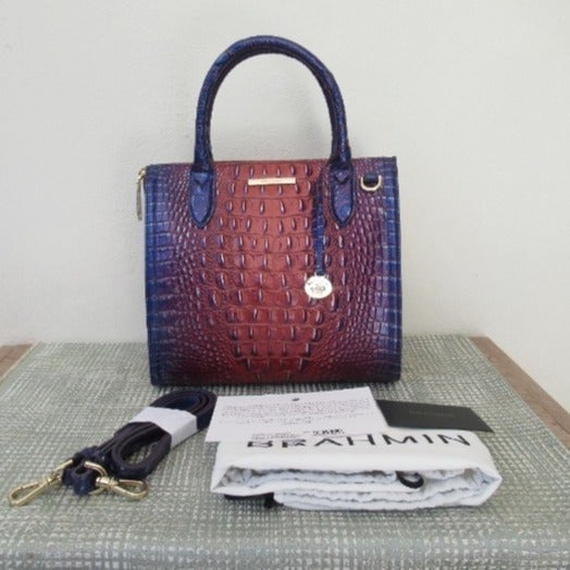 Brahmin Small Caroline Dawning Ombré Melbourne Genuine Leather Bag New w/Tags