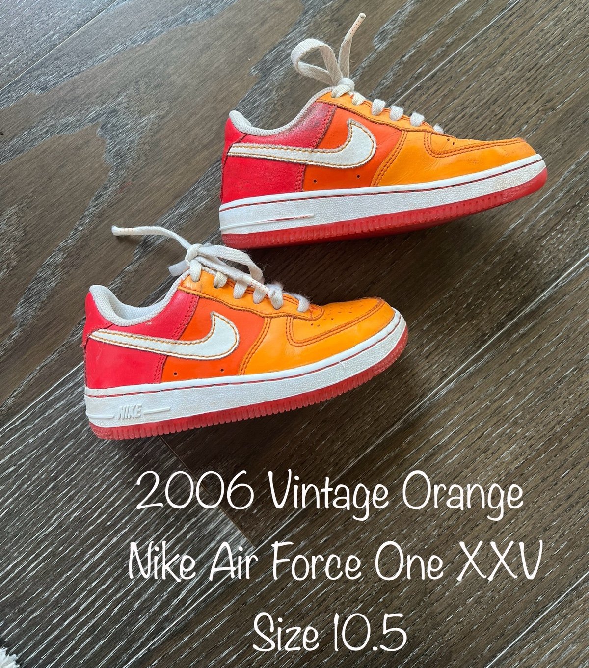 2006 Vintage Orange Nike Air Force One XXV