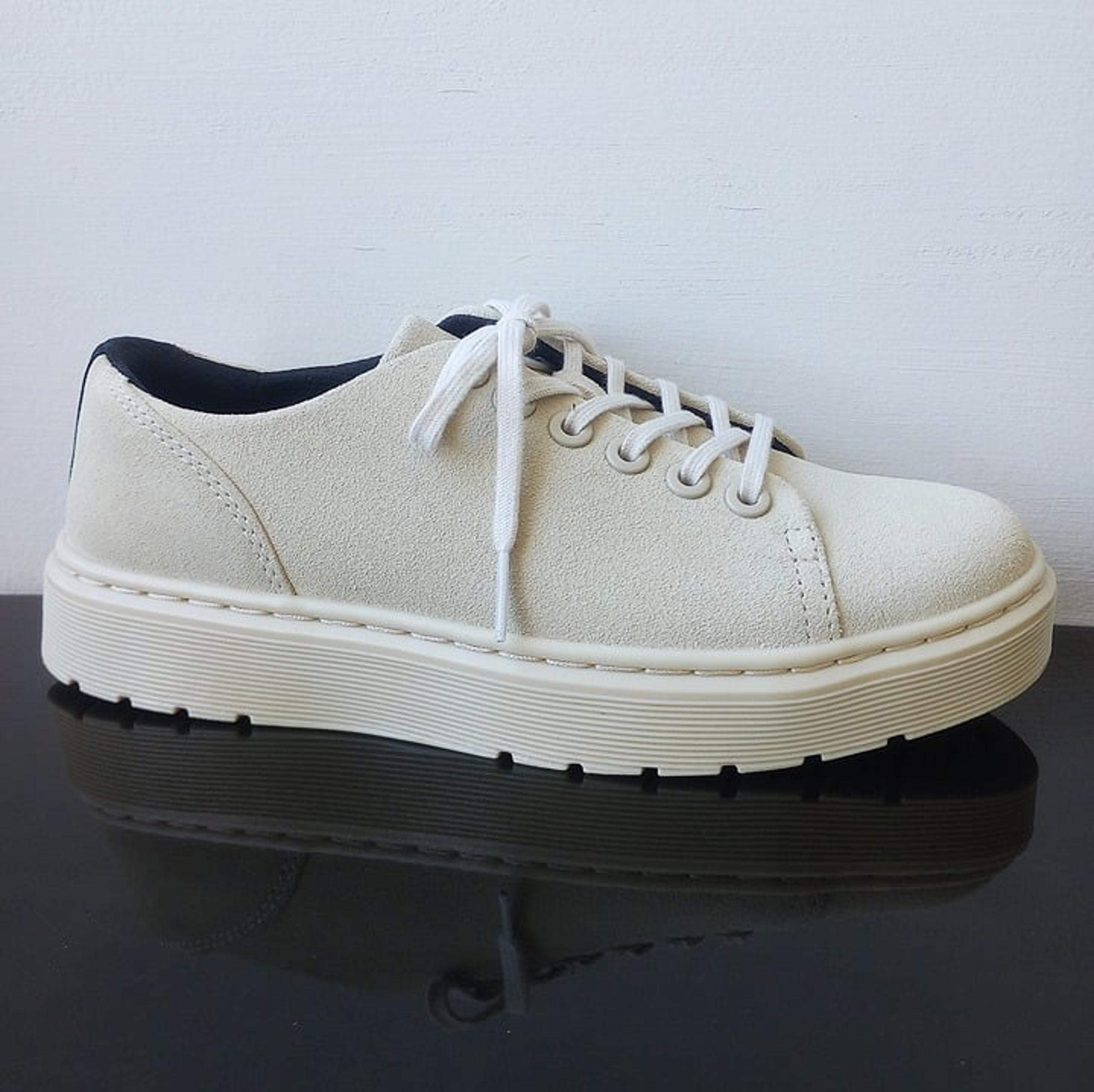 Dr. Martens Women Dante AirWair Lifestyle Suede Sneaker in Lovely Classic Beige