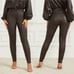 NWT New 200 Guess Marciano Nova Faux-Leather Skinny Brown Pant Size 2