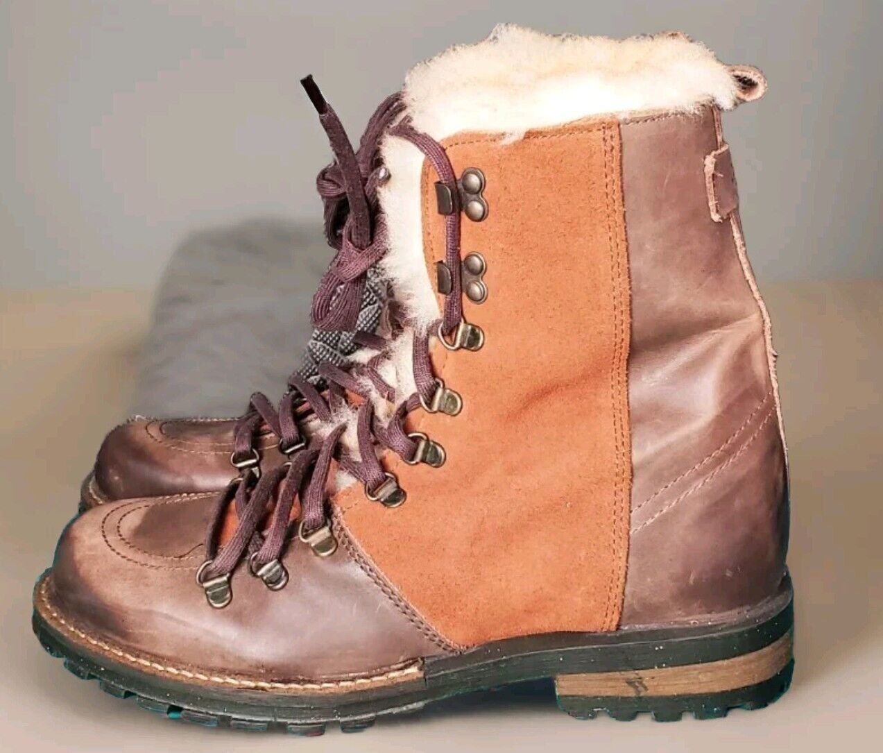 New FUR Luxe De Leon 'Tierra' Hand-Crafted Men's Boots SHOES Leather Size 8.5