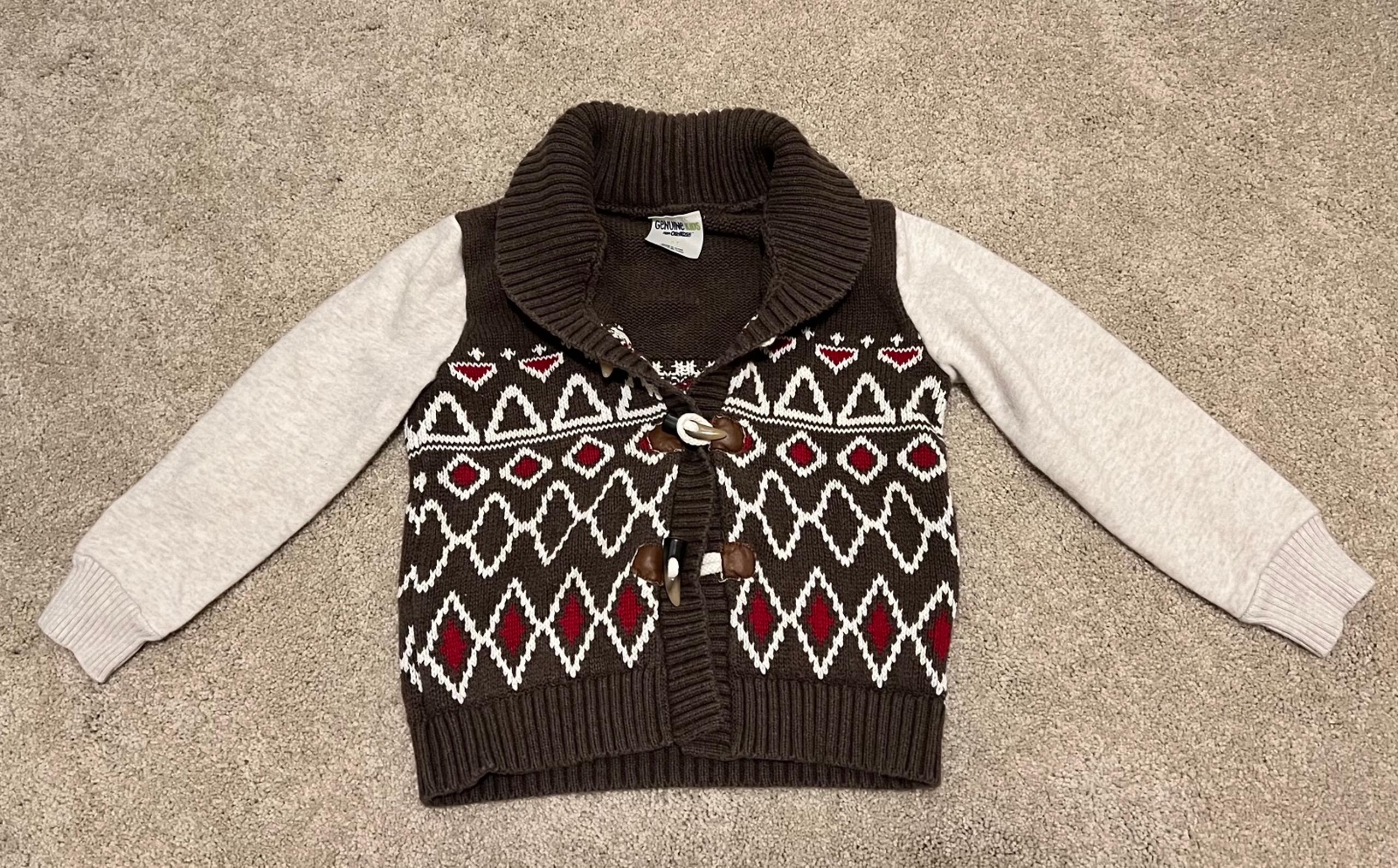 Oshkosh B’gosh boy’s cardigan, size 5T