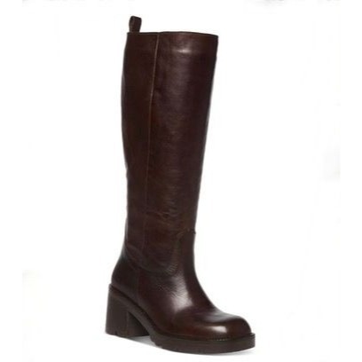 Steve Madden Gyrate Tall Boots Dark Brown Leather Size 8 NWOB