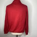 Orivs Cotton Red Sweater Size XL Pull Over V Neck Collar Mens