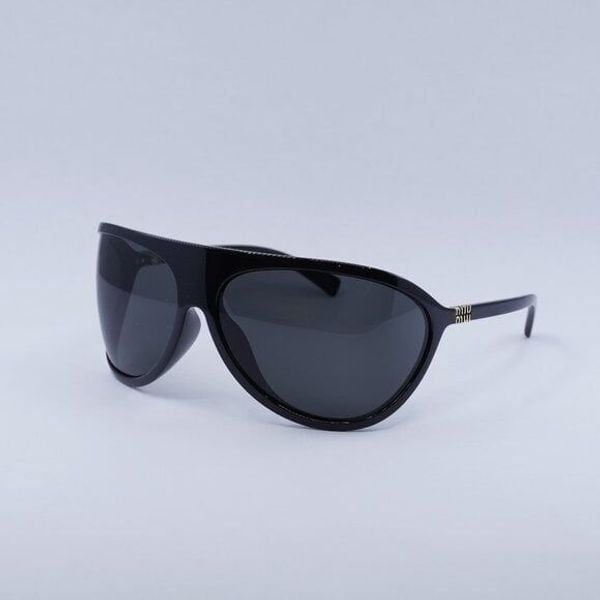 New Miu Miu MUA01S 1AB5S0 Sunglasses - Black Frame, Dark Grey Lenses