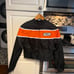 Vintage HARLEY-DAVIDSON Nylon Bomber Racing Jacket Black White Orange sz XSmall