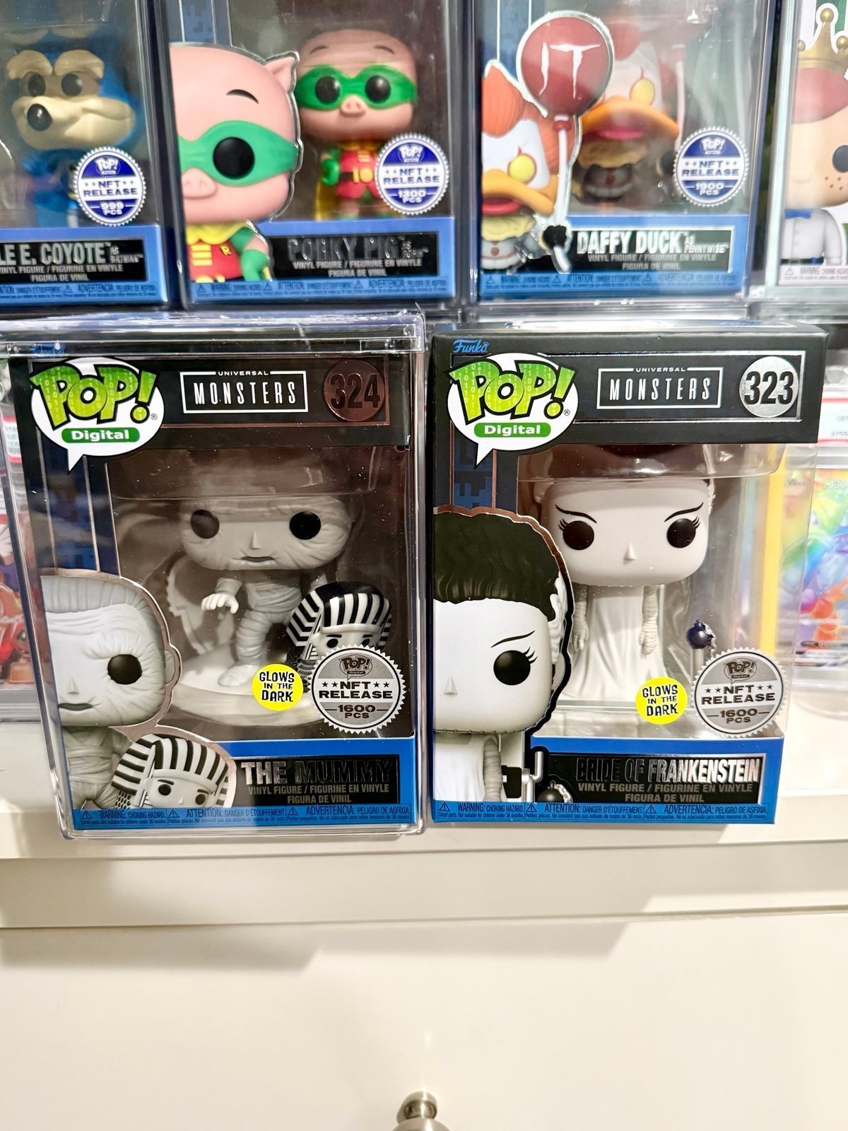 Universal Monsters GITD NFT Funko Pops LE 1600 pcs