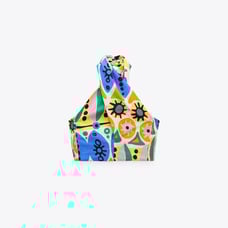 Zara multicolored printed halter top. Size small