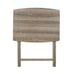 Folding XL oversized pallet table gray, 24x18x26 inch