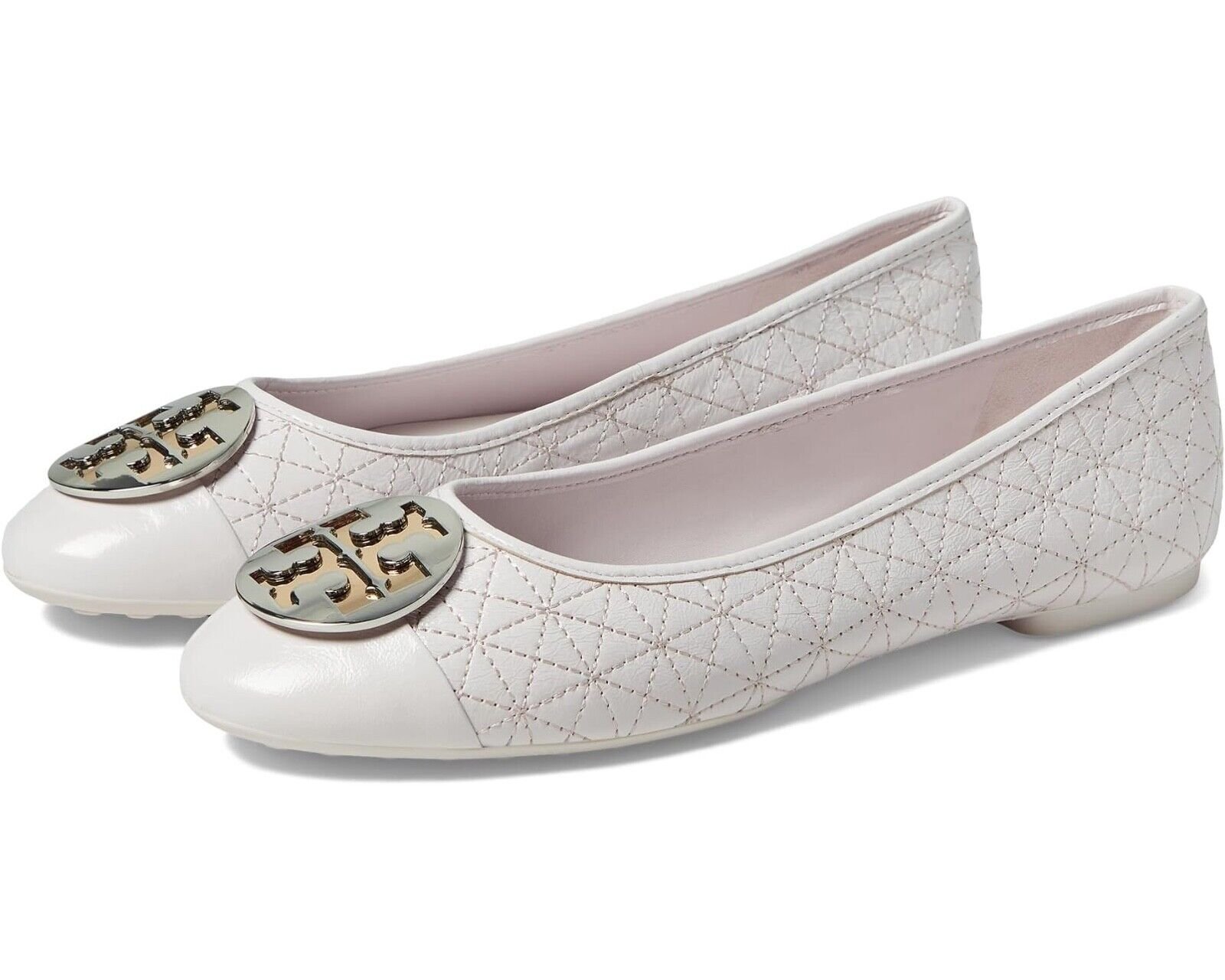 TORY BURCH Claire Quilted leather Ballet flat shoes Size 9