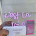 NEW C’est La Vie Acrylic 7” Pink Neon Light