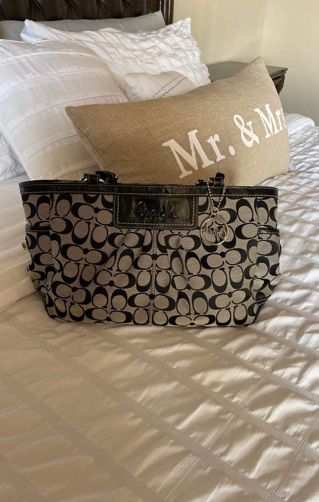 Coach signature handbag