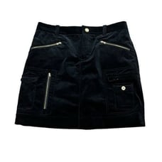 Ralph Lauren Golf Black Thin Whale Corduroy Skort, Size 6, NWT