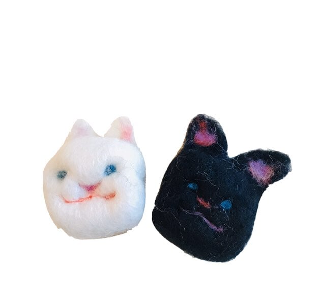 Bunny Rabbit Wool Dryer Balls 2pcs Set