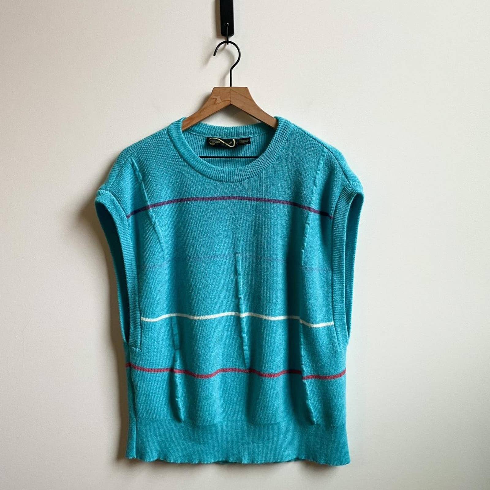 Vintage 80s teal sweater