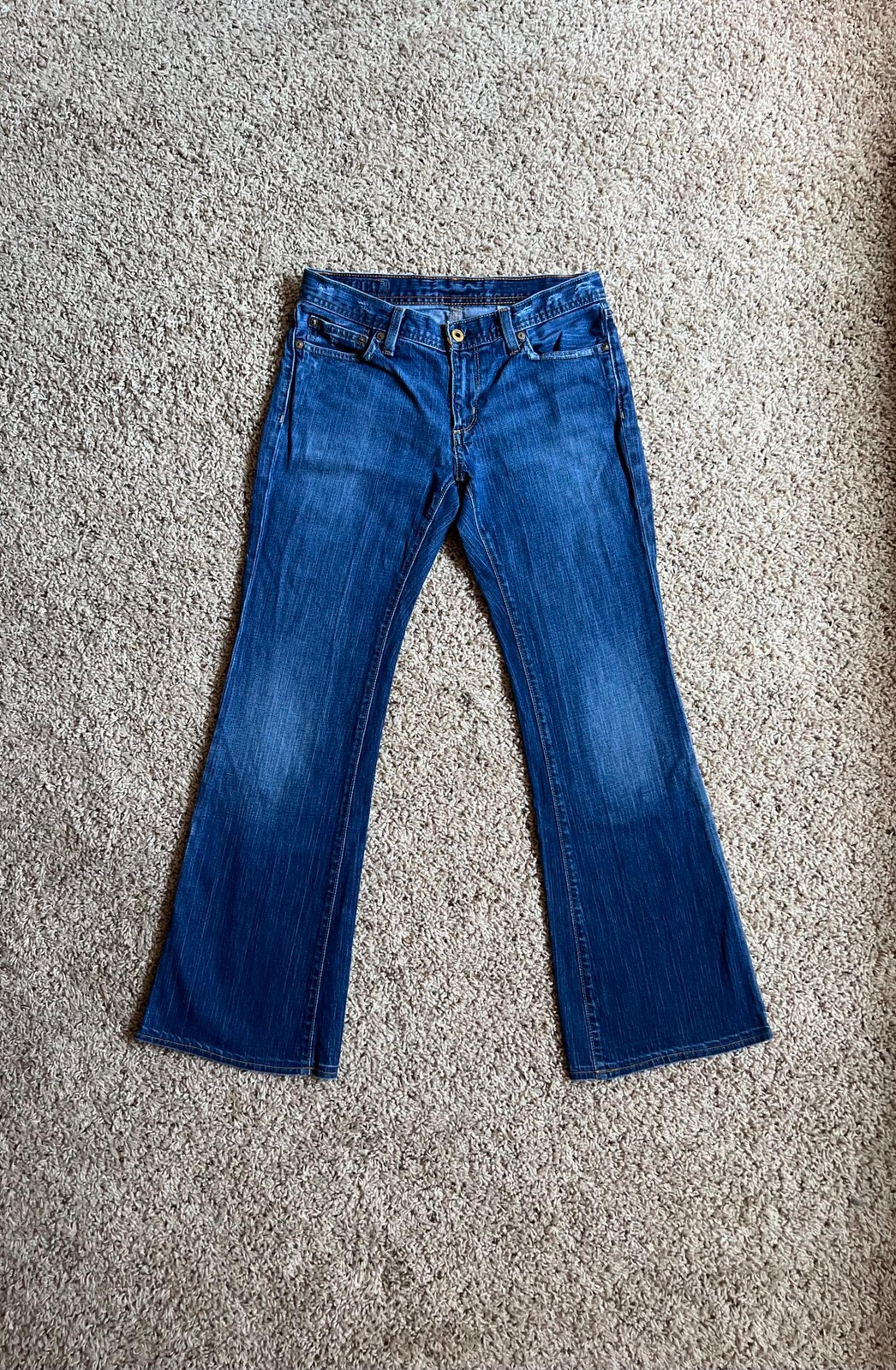 Ralph Lauren Polo Whitney Low Rise Stretch Button Fly Bootcut Jeans in size 6