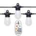 3 Light Outdoor 48' Solar LED String Light-bih659
