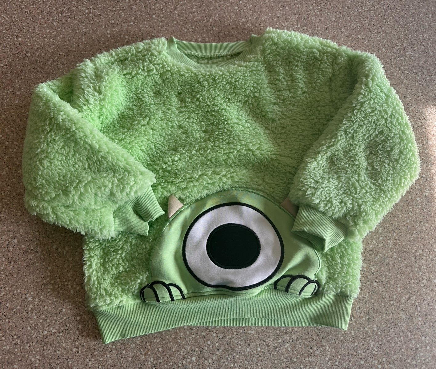 Little Sleepies Play Mike Wazowski Sherpa Pocket Crewneck