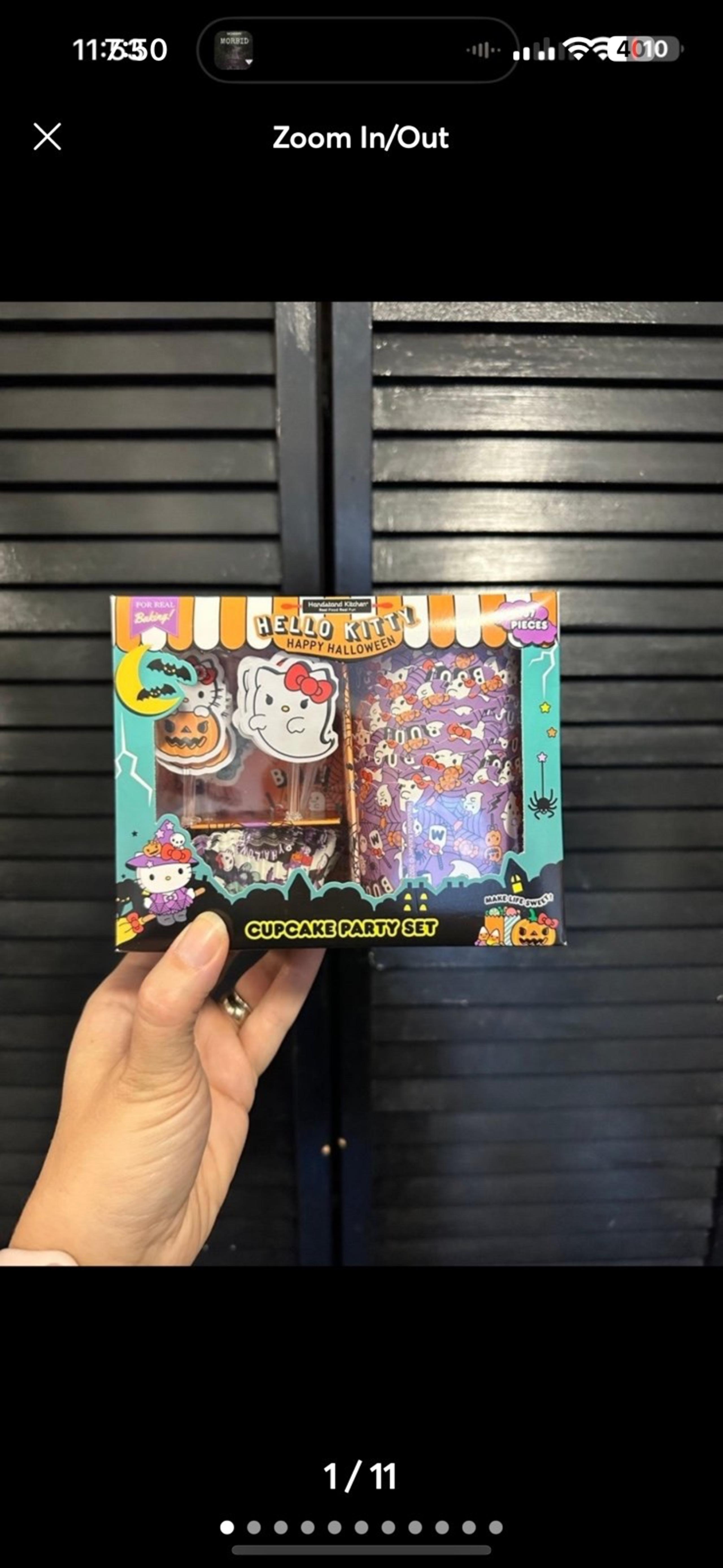 Sanrio Hello Kitty Halloween Cupcake Party Set - NEW