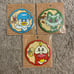 pokemon cafe exclusive rubber coasters (set of 3)