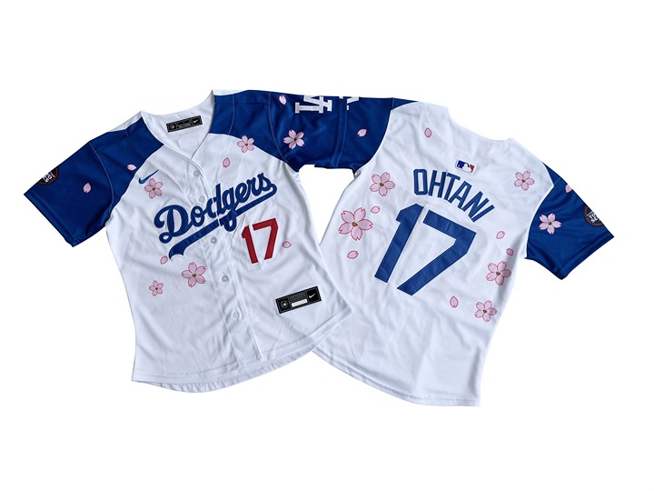 Women's Los Angeles Dodgers Tokyo Series 2025 #17 Shohei Ohtani White Jersey