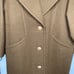 New Vtg Xibinia womens Wool Suede Dress Coat brown Lined Size 42 Made In Italy