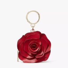 Kate Spade Disney Beauty And The Beasts KE691 Flora 3D Coin Purse Bag Charm NWT